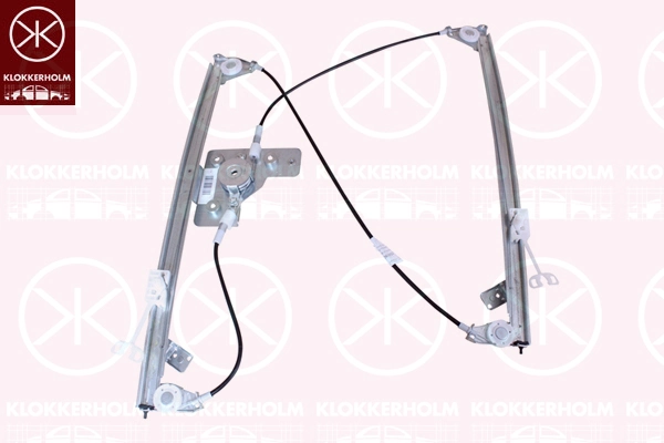 Mecanismo de acionamento de vidro da porta dianteira esquerda Peugeot/Citroen 9826076380