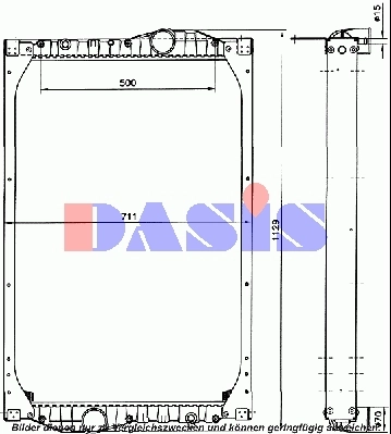 Radiador de esfriamento de motor 11009035 Evobus/Setra