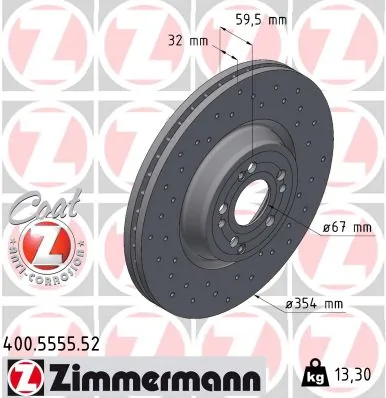 Disco do freio dianteiro para Mercedes ML/GLE W167