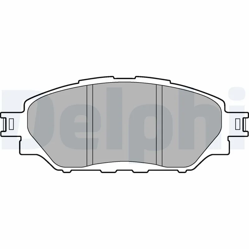 Sapatas do freio dianteiras de disco para Toyota Hilux GUN12, GUN13