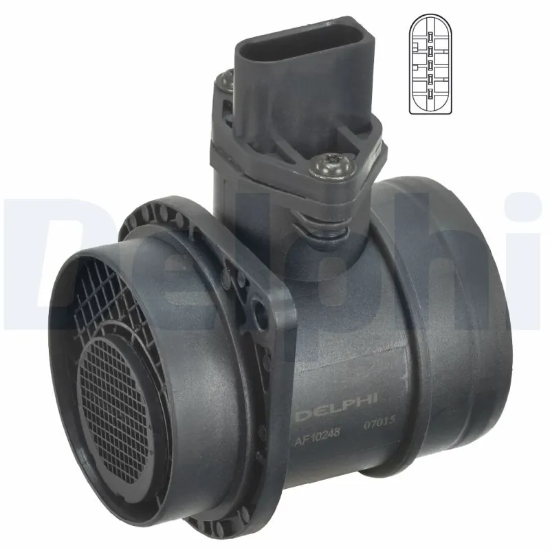 Sensor de fluxo (consumo) de ar, medidor de consumo M.A.F. - (Mass Airflow) Volkswagen Golf 5M1, 521