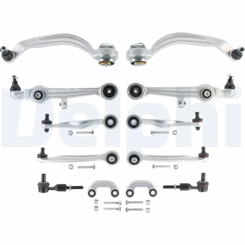 Kit de braços oscilantes de suspensão dianteira Delphi TC1400KIT