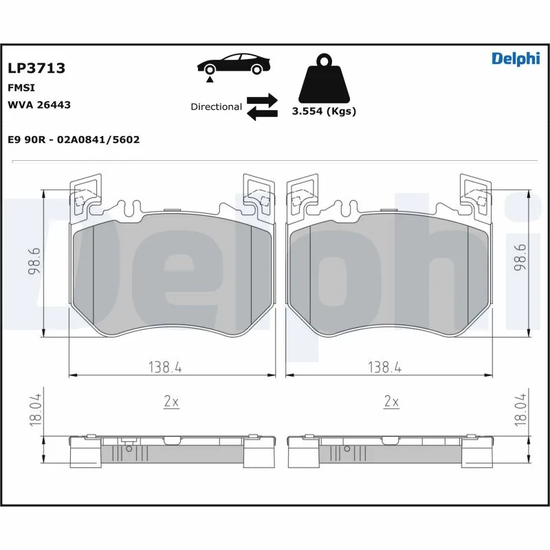 Sapatas do freio dianteiras de disco Mercedes S preço, a partir de 102,07 USD