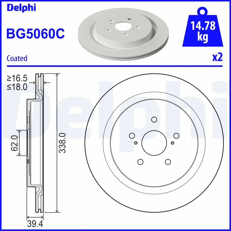 Compre 18873 ABS Disco do freio traseiro