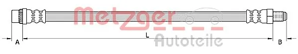  Mangueira do freio dianteira Renault DUSTER I SUV (HS) (2010 - 2026) I
