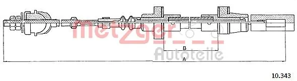 Cabo de embraiagem Volkswagen Polo II 86C