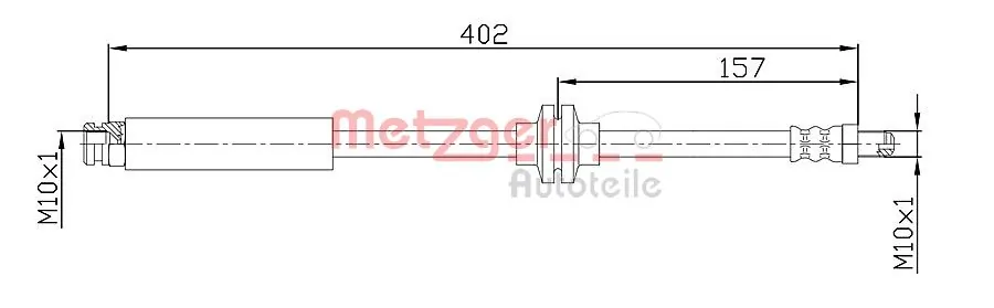 Mangueira do freio dianteira para Citroen Jumper  250