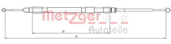 Cabo traseiro direito/esquerdo do freio de estacionamento para BMW 3  E90