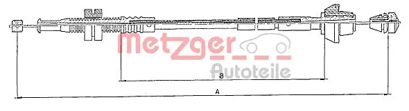 Cabo/pedal de gás (de acelerador) para Ford Fiesta Mk3 GFJ
