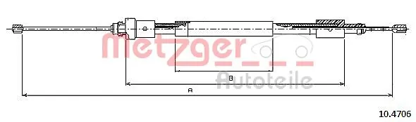 Cabo do freio de estacionamento traseiro direito Beca Cables 110002 preço, a partir de 16,47 USD