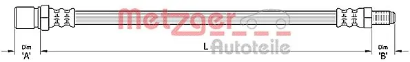  Mangueira do freio dianteira Fiat Panda II hatchback (169A) (2003 - 2013) II