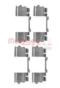 Kit de molas de fixação de sapatas de disco dianteiras para Fiat Ducato 250