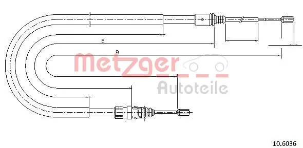 Cabo traseiro direito/esquerdo do freio de estacionamento Beca Cables 2001233 preço, a partir de 24,16 USD
