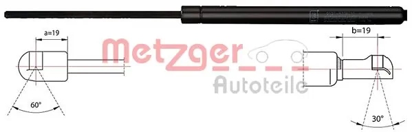 Amortecedor da capota BMW 7  E65, E66, E67