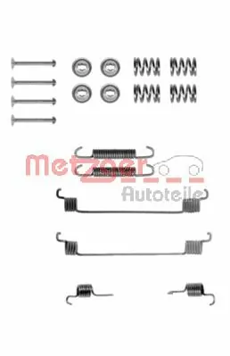 Kit de montagem das sapatas traseiras de tambor para Dacia Sandero I BS0, 1