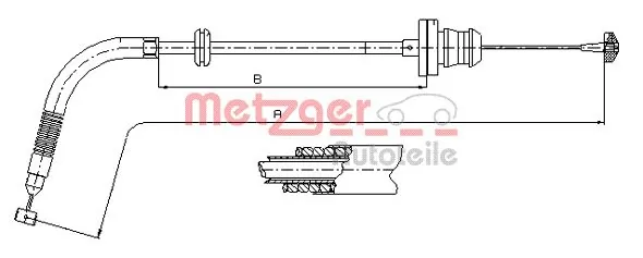 Cabo/pedal de gás (de acelerador) Audi A6 C5 4B2, 4B4