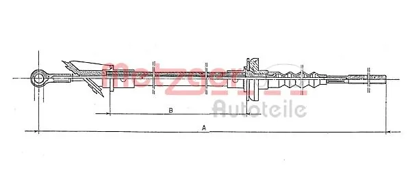  Cabo de embraiagem Fiat Ducato I сaixa (290) (1989 - 1994) I