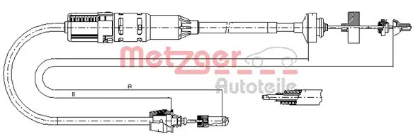 Cabo de embraiagem Renault Espace III JE