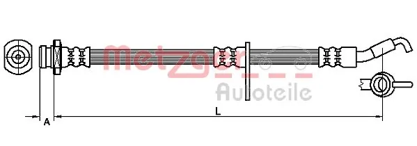 Mangueira do freio dianteira Suzuki SX4 preço, a partir de 12,26 USD