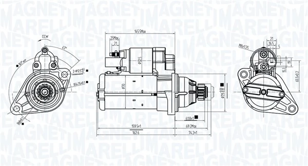 063725944010 Magneti Marelli Motor de arranco