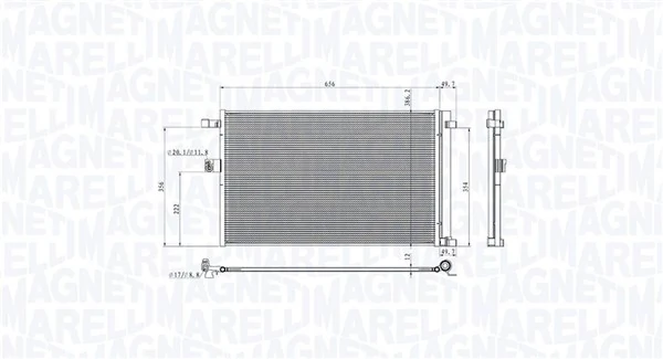 Radiador de aparelho de ar condicionado para BMW X4 G02, F98