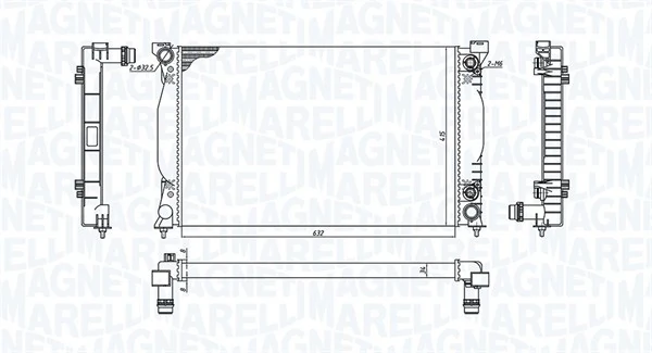Compre 133408A7 Polcar Radiador de esfriamento de motor