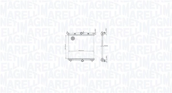9825332380 Peugeot/Citroen Radiador de esfriamento de motor