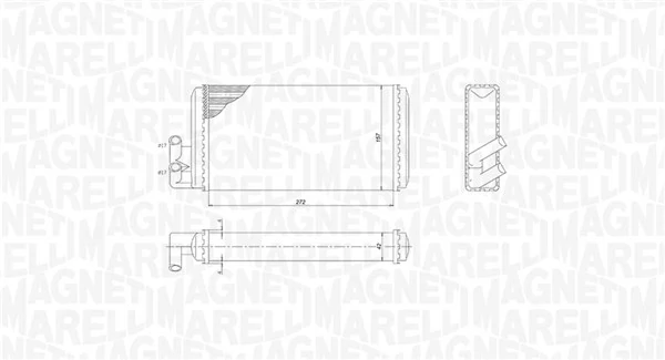 350218403000 Magneti Marelli Radiador de forno (de aquecedor)