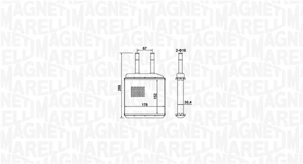 Radiador de forno (de aquecedor) Magneti Marelli BR420