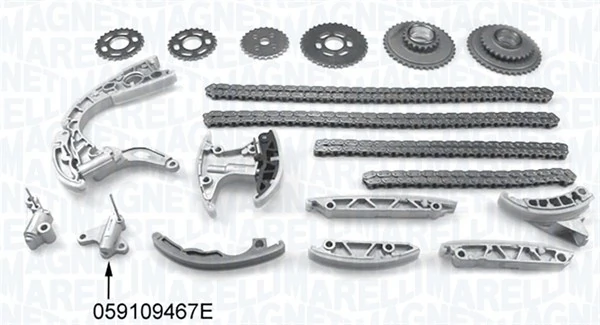 Compre 059109229JS5 VAG Cadeia do mecanismo de distribuição de gás, kit