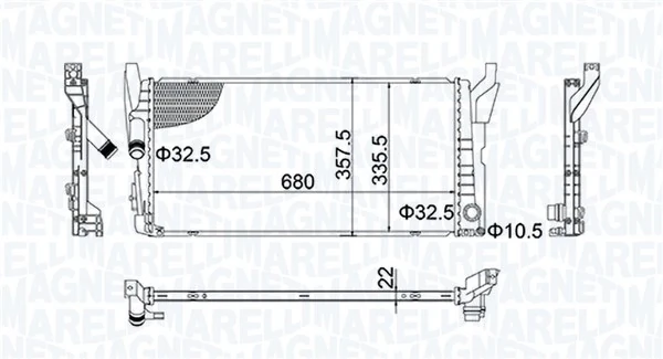  Radiador de esfriamento de motor BMW X1 SUV (F48) (2015 - 2022) 