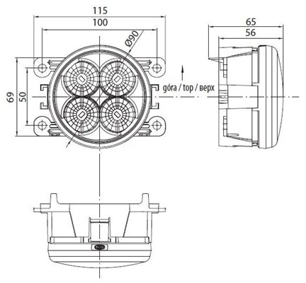 713120117010 Magneti Marelli Luzes máximas esquerdas