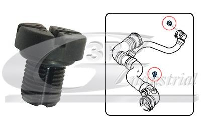 K05184979AA Fiat/Alfa/Lancia Válvula de eliminação de ar do sistema de esfriamento
