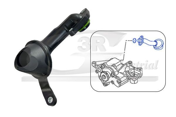 Receptor de óleo (coletor de óleo) para Skoda Octavia II A5 1Z5