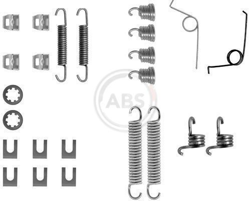 Compre Kit de montagem das sapatas traseiras de tambor Renault 18 