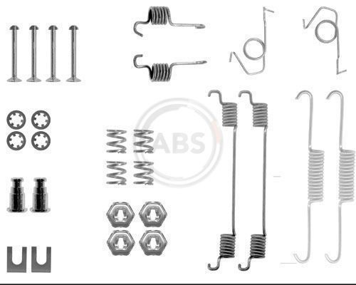  Kit de montagem das sapatas traseiras de tambor Ford Fiesta Mk2 hatchback (FBD) (1983 - 1989) Mk2