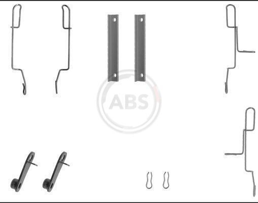 Kit de molas de fixação de sapatas de disco dianteiras para Peugeot 306  7A
