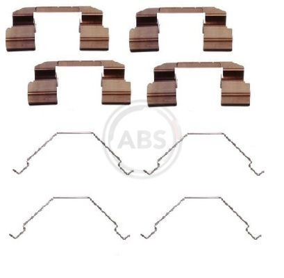 Kit de molas de fixação de sapatas de disco dianteiras Mazda 626 V GF
