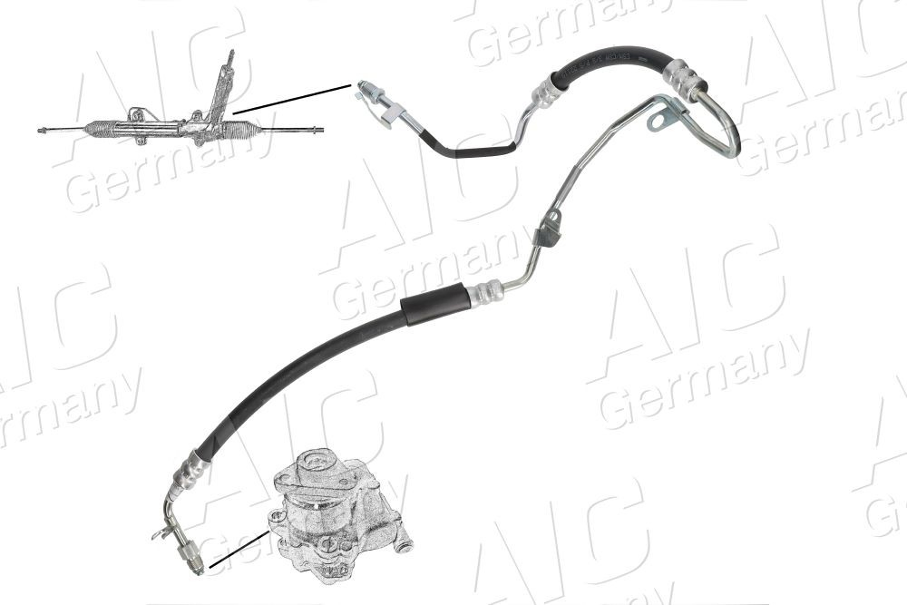 Compre 55927 AIC Mangueira da Direção hidrâulica assistida de pressão alta desde a bomba até a régua (do mecanismo)