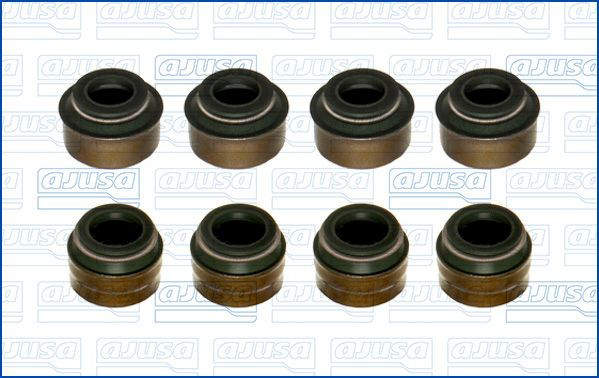 Compre 57010100 Ajusa Vedação de válvula (coletor de óleo), admissão/escape, kit para um motor