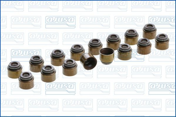 Compre 57018800 Ajusa Vedação de válvula (coletor de óleo), admissão/escape, kit para um motor