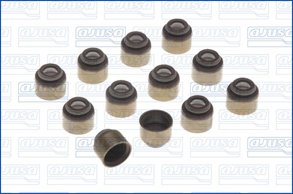 Compre 57019000 Ajusa Vedação de válvula (coletor de óleo), admissão/escape, kit para um motor