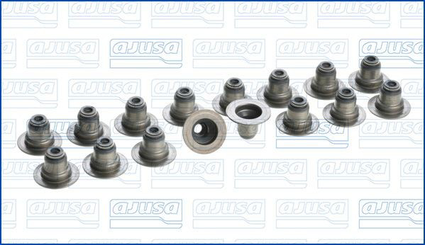 Compre 57037800 Ajusa Vedação de válvula (coletor de óleo), admissão/escape, kit para um motor
