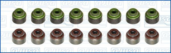 Vedação de válvula (coletor de óleo), admissão/escape, kit para um motor 57038300 Ajusa