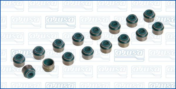 57042000 Ajusa Vedação de válvula (coletor de óleo), admissão/escape, kit para um motor