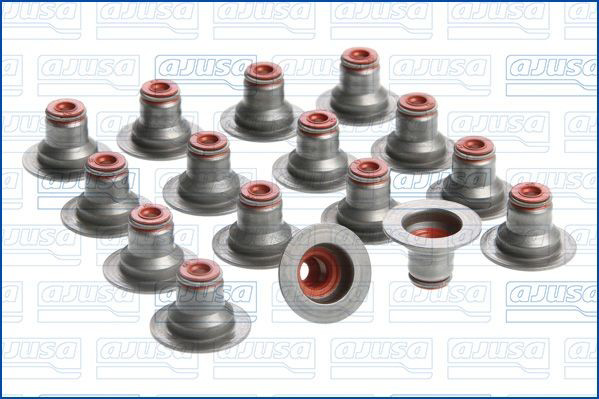 Compre 57043600 Ajusa Vedação de válvula (coletor de óleo), admissão/escape, kit para um motor