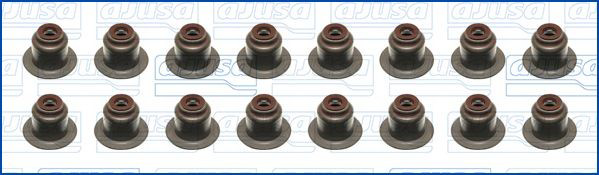 Vedação de válvula (coletor de óleo), admissão/escape, kit para um motor 57046900 Ajusa