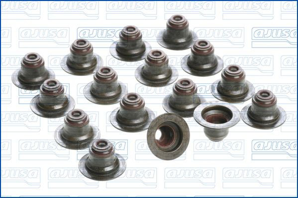 Compre 57051600 Ajusa Vedação de válvula (coletor de óleo), admissão/escape, kit para um motor