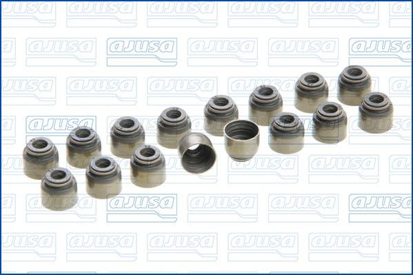 Compre 57052100 Ajusa Vedação de válvula (coletor de óleo), admissão/escape, kit para um motor