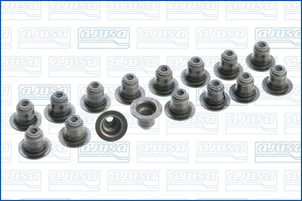 Vedação de válvula (coletor de óleo), admissão/escape, kit para um motor Ajusa 57052400
